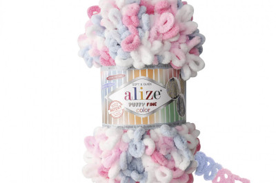 Пряжа Alize Puffy Fine Color (Ализе Пуфи Файн колор) 5945