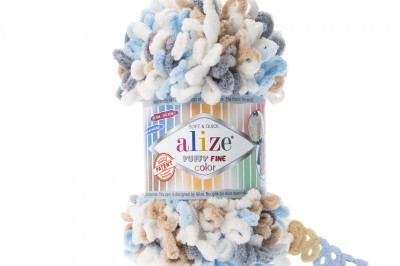 Пряжа Alize Puffy Fine Color (Ализе Пуфи Файн колор) 5946