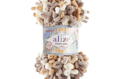 Пряжа Alize Puffy Fine Color (Ализе Пуфи Файн колор) 6403