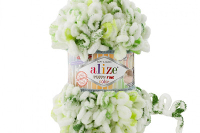 Пряжа Alize Puffy Fine Color (Ализе Пуфи Файн колор) 7627