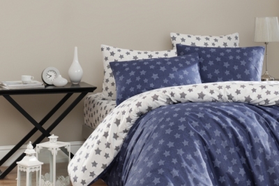Постельное белье евро Light Lacivert   от First Choice (R.256)