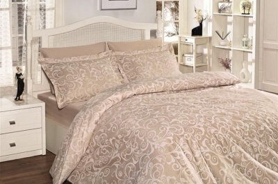 Постельное белье семейное COTTON SATIN Sweta Ekru