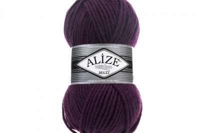 Пряжа Alize Superlana Maxi ( Суперлана Макси) 111 сливовый