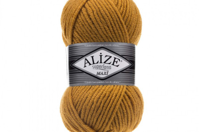 Пряжа Alize Superlana Maxi ( Суперлана Макси) 02 шафран