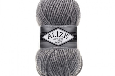 Пряжа Alize Superlana Maxi ( Суперлана Макси) 21 серый
