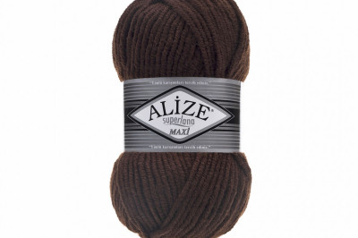 Пряжа Alize Superlana Maxi ( Суперлана Макси) 26 коричневый