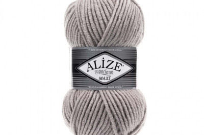 Пряжа Alize Superlana Maxi ( Суперлана Макси) 652 попельно-серый