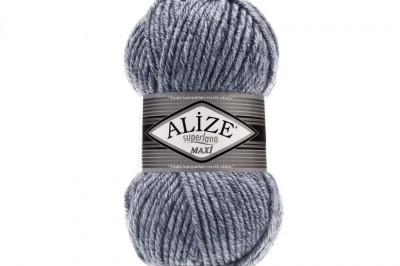 Пряжа Alize Superlana Maxi ( Суперлана Макси) 806 синий жаспе