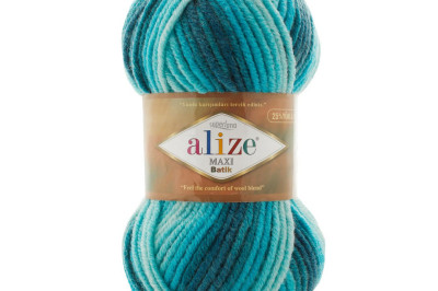 Пряжа Alize Superlana Maxi Batik ( Суперлана Макси Батик) 7801