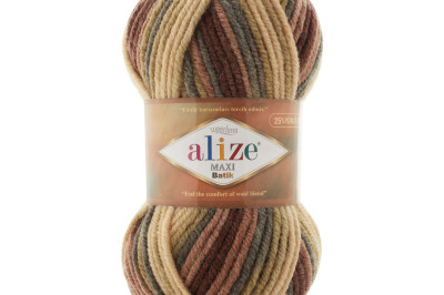Пряжа Alize Superlana Maxi Batik ( Суперлана Макси Батик) 7804