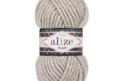 Пряжа Alize Superlana Megafil ( Суперлана Мегафил) 152 бежевый меландж