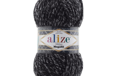 Пряжа Alize Superlana Megafil ( Суперлана Мегафил) 800 антрацит