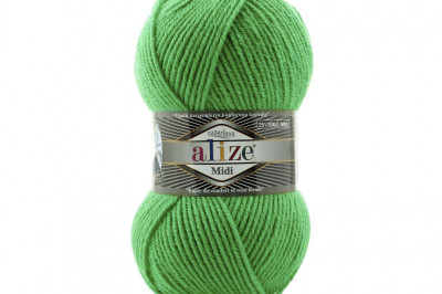 Пряжа Alize Superlana Midi ( Суперлана Миди) 455 зеленый гранат