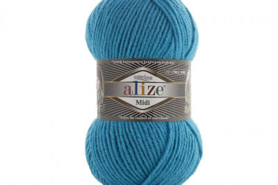 Пряжа Alize Superlana Midi ( Суперлана Миди) 484 темно-бирюзовый