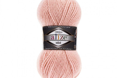 Пряжа Alize Superlana Midi ( Суперлана Миди) 523 светло-розовый