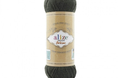 Пряжа Alize Superwash Artisan ( Супервош артисан) 873 темний хаки