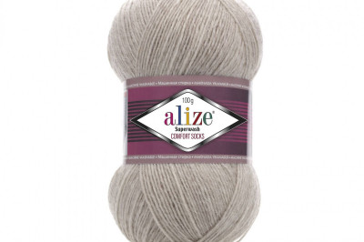 Пряжа Alize Superwash Comfort Socks( Супервош комфорт сокс) 152 бежевый меландж