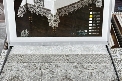 Скатерть на стол Seher 160х220 крем (Турция)