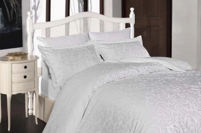 Постельное белье семейное COTTON SATIN Sweta White