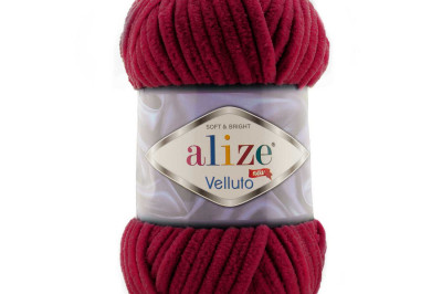 Пряжа Alize Velluto ( Ализе Веллуто) 107 фуксия
