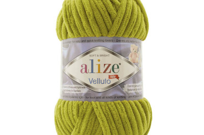 Пряжа Alize Velluto ( Ализе Веллуто) 11 фисташка