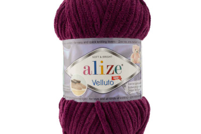 Пряжа Alize Velluto ( Ализе Веллуто) 111 сливовый