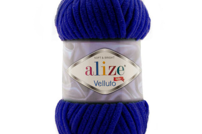 Пряжа Alize Velluto ( Ализе Веллуто) 360 сапфир