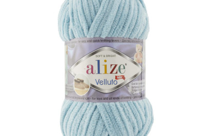 Пряжа Alize Velluto ( Ализе Веллуто) 414 лазурный