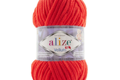 Пряжа Alize Velluto ( Ализе Веллуто) 421 гранатовый