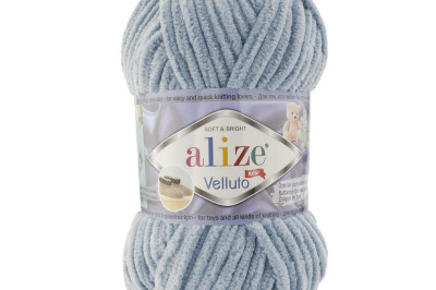 Пряжа Alize Velluto ( Ализе Веллуто) 428 серый
