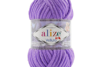 Пряжа Alize Velluto ( Ализе Веллуто) 43 сиреневый