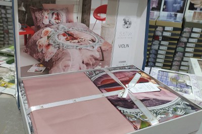 Постельное белье полуторка  Satin 3D Violin