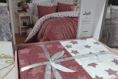 Постельное белье евро Light Rose от First Choice (R.21)