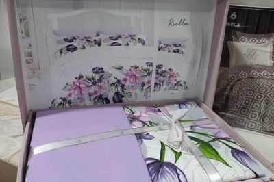 Постельное белье евро Liella Lilac от First Choice (R.111)