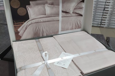 Постельное белье евро COTON SATIN Neva Champagne
