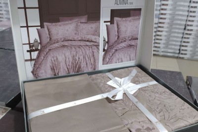Постельное белье евро COTON SATIN Advina mink