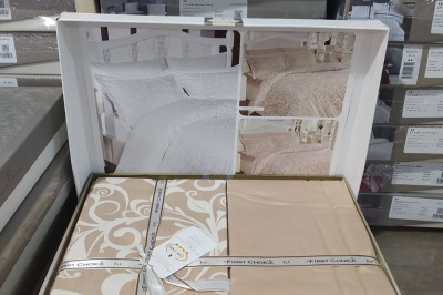 Постельное белье евро COTTON SATIN Sweta Ekru