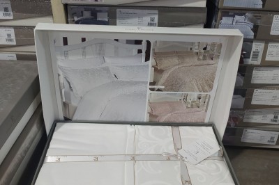 Постельное белье евро COTTON SATIN Sweta White