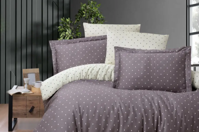 Постельное белье семейное COTTON SATIN Point Lilak