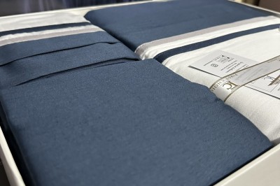 Постельное белье евро  Satin Deluxe Groovy Denim (DLX-16 )