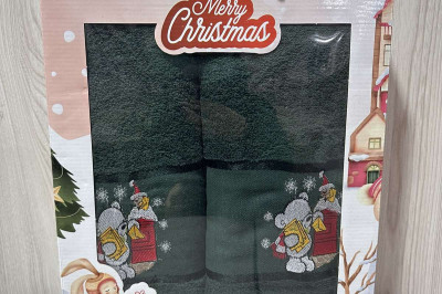 Набір рушників MERRY CHRISTMAS  (2 шт.) Турція