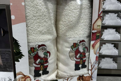 Набір рушників MERRY CHRISTMAS  (2 шт.) Турція