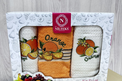 Полотенца кухонные "Orange" ( 3 шт. ) Турция