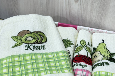 Рушники кухонні "Fruits" (5 шт) Турція