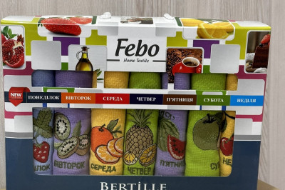 Полотенца кухонные Неделька  "Fruits " 50*70 ( 7 шт. ) Турция