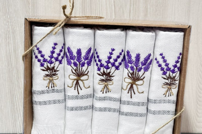 Полотенца кухонные Nilteks лляные ( 5 шт. ) Турция