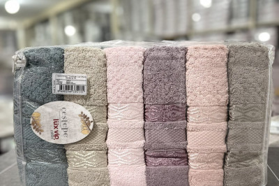 Полотенца для  лица Cestepe  Lux VIP Coton( 6 шт) Турция