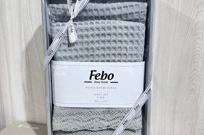 Подарунковий набір рушників вафельних Febo 2 шт. ( Турція )