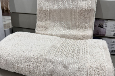 Рушник махровий VIP Cotton  70*140-1 шт.(для ванної, банний) та 50*90-1 шт. (для обличчя)